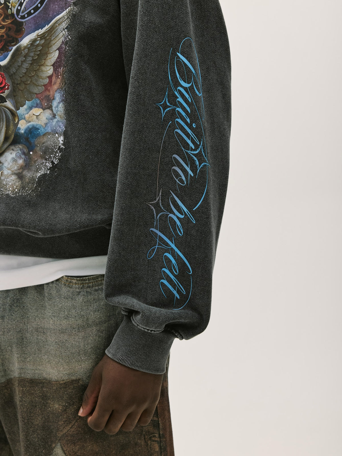 Baseblock Vintage Cherub Graphics Hoodie