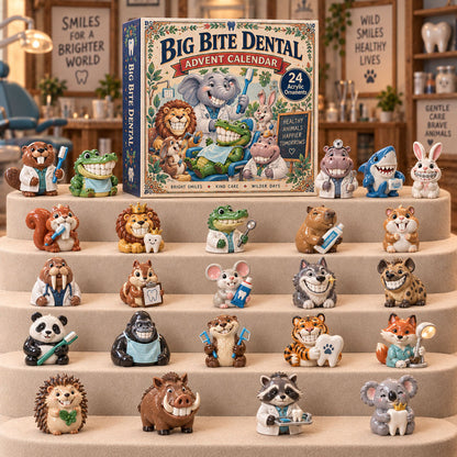CHRISTMAS KICKOFF 40% OFF - Big Bite Dental Advent Calendar 2026 - 24-Day Festive Countdown, Acrylic Charms Blind Box - Gift For Dentist Lovers AC0TM339