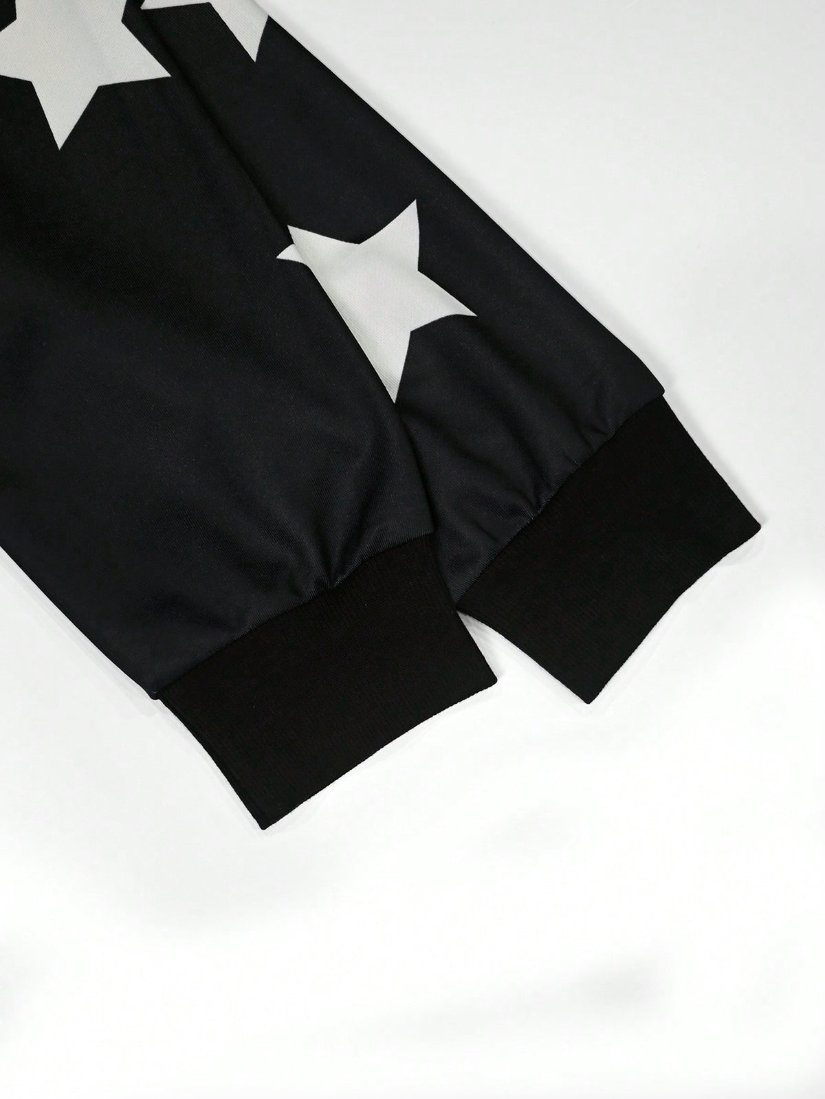 Black Flame Star Graphic Streetwear Hoodie