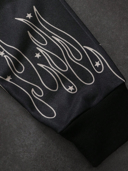 Black Graphic Faith Over Fear Hoodie