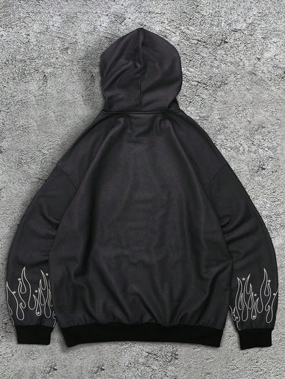Black Graphic Faith Over Fear Hoodie