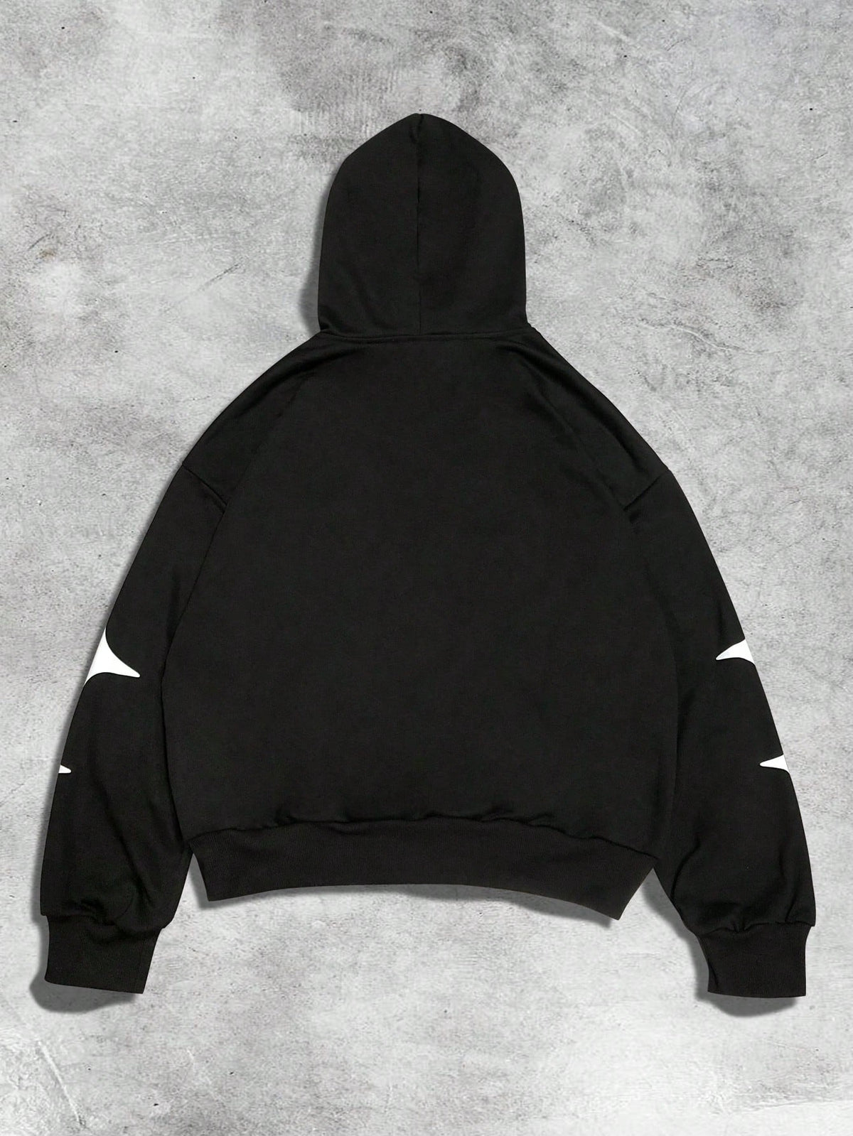 Black Streetwear Graphic Hoodie