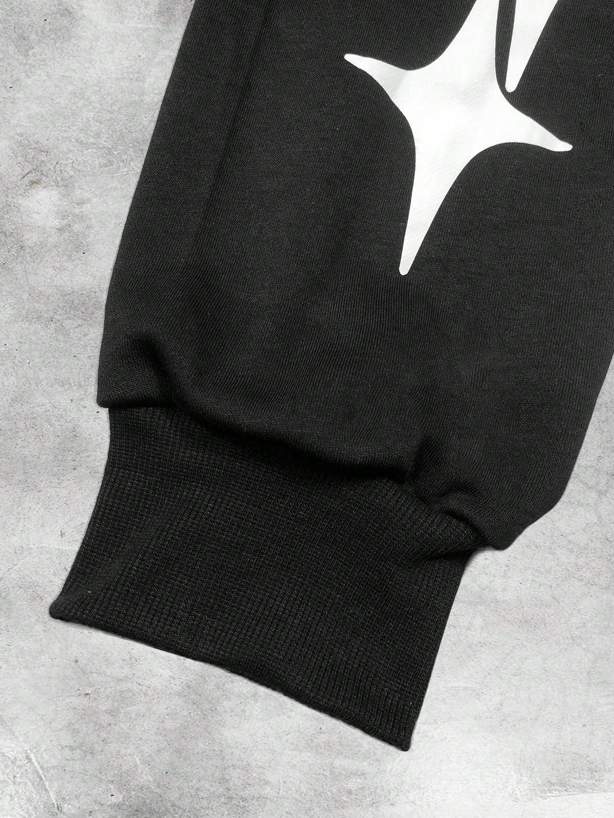 Black Streetwear Graphic Hoodie