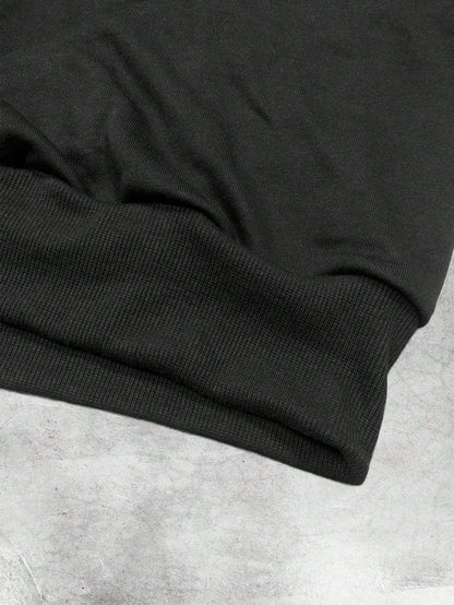 Black Streetwear Graphic Hoodie