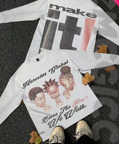 Bless The Path Graphic Long Sleeve Shirt