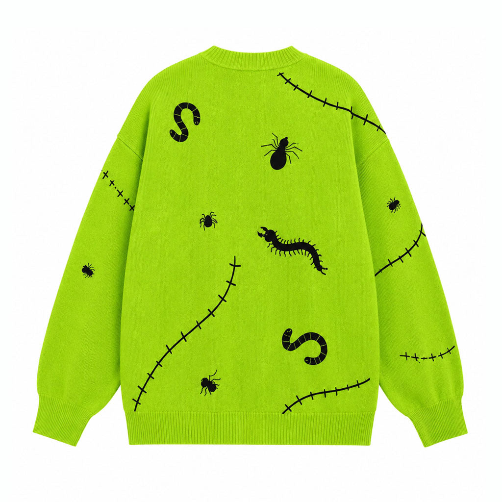 Boogie Halloween Lime Green Cardigan