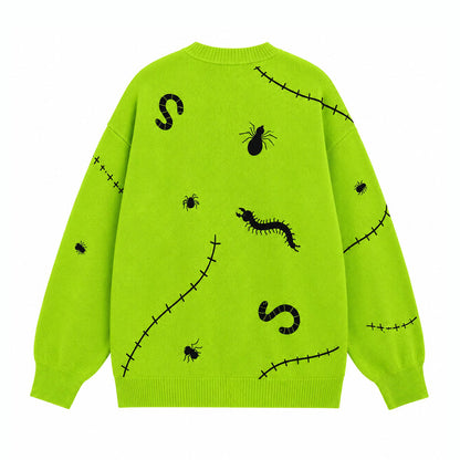 Boogie Halloween Lime Green Cardigan