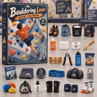 CHRISTMAS KICKOFF 40% OFF - Bouldering Lover Advent Calendar 2026 - 24-Day Festive Countdown, Acrylic Charms Blind Box - Gift For Climbing Lovers AC0NT256