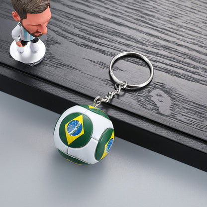 World Cup 2026 Football National Flag Keychains