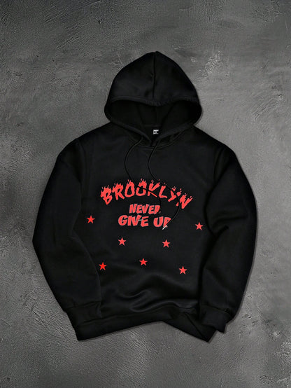 Brooklyn Skull Gang Graphic Black Hoodie