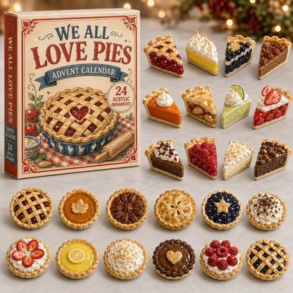 CHRISTMAS KICKOFF 40% OFF - Pie Party Advent Calendar 2026 - 24-Day Festive Countdown, Acrylic Charms Blind Box - Gift For Bakers