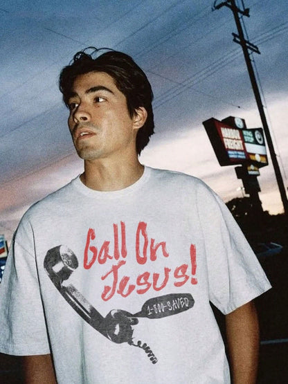 Call On Jesus Christian Vintage T-Shirt