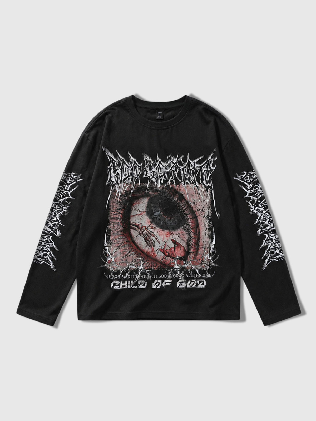 Child of God Graphic Cyber Grunge Long Sleeve Tee