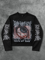 Child of God Graphic Cyber Grunge Long Sleeve Tee