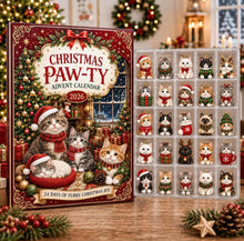 Christmas Paw-Ty Cat Advent Calendar 2026: 24 Ornaments