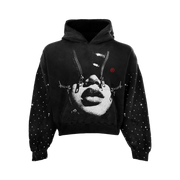 Binding Rhinestone Hoodie