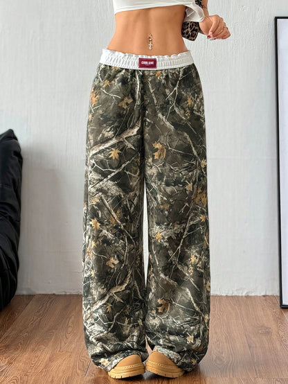 Coolane Women’s Camo Wide Leg Cargo Pants