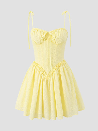 Coquette Eyelet Mini Dress