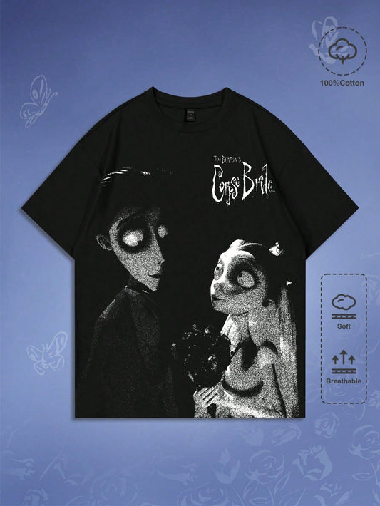Corpse Bride Graphic Loose T-Shirt