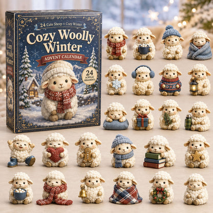 CHRISTMAS KICKOFF 40% OFF - Cozy Woolly Winter Advent Calendar 2026 - 24-Day Festive Countdown, Acrylic Charms Blind Box - Gift For Sheep Lovers AC0NT197