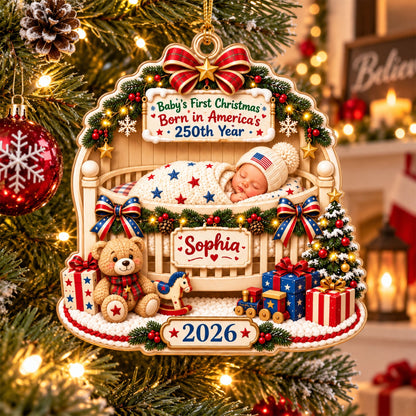 Personalized Baby's First Christmas Ornament UKTD6100901