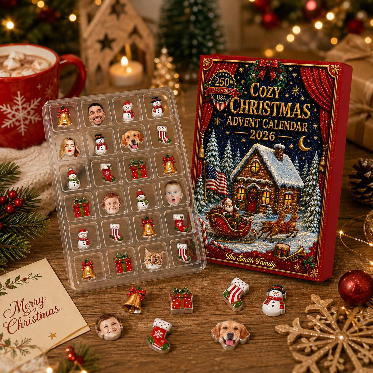 Custom Photo Cozy Christmas Advent Calendar 2026