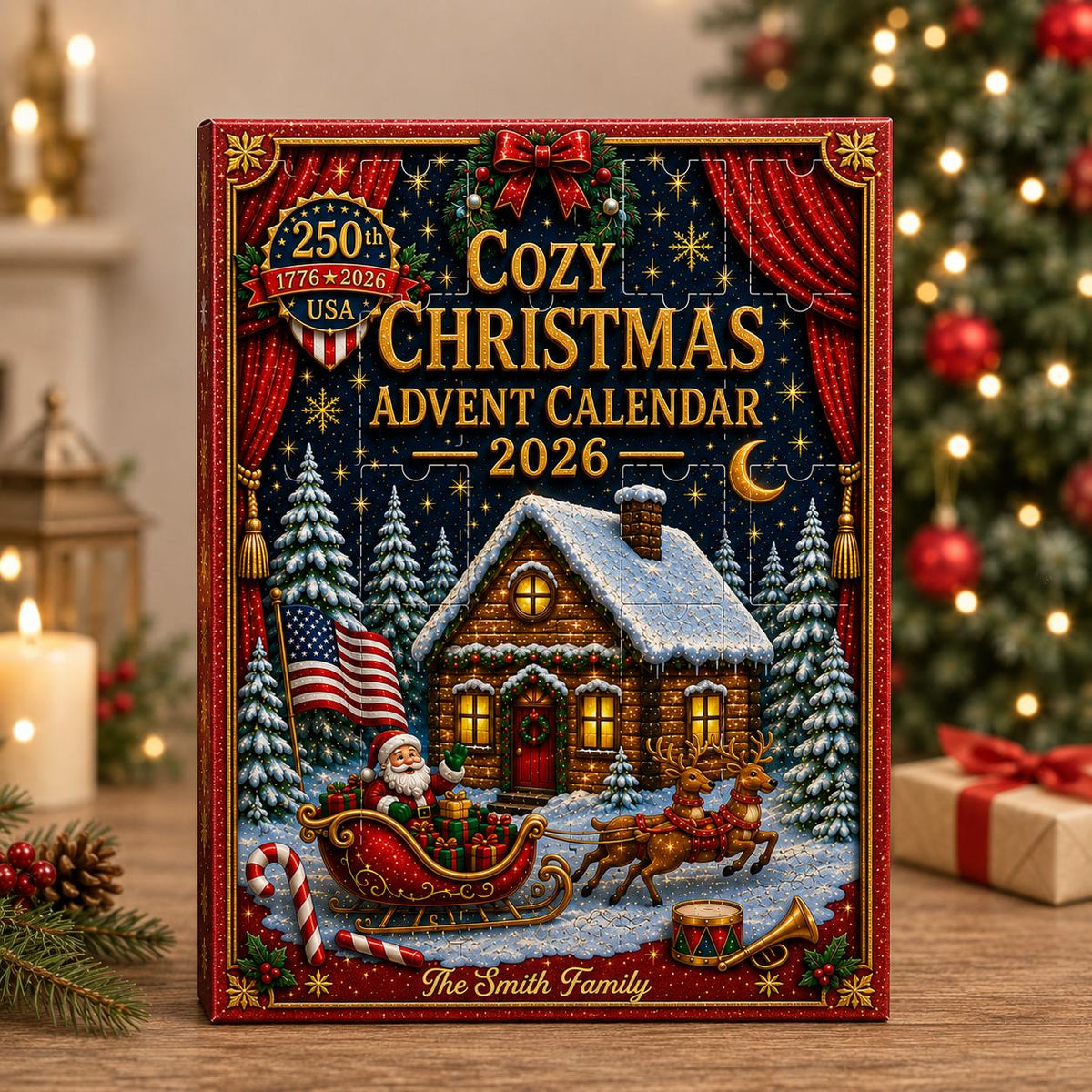 Custom Photo Cozy Christmas Advent Calendar 2026