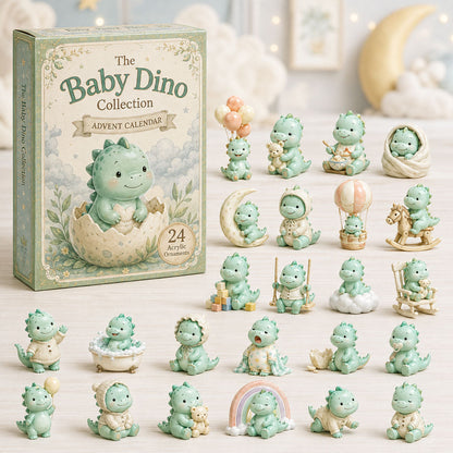 CHRISMAST KICKOFF 40% OFF - Cute Baby Dino Advent Calendar 2026 - 24-Day Festive Countdown, Acrylic Charms Blind Box - Gift For Dinosaur Lovers AC0TH066