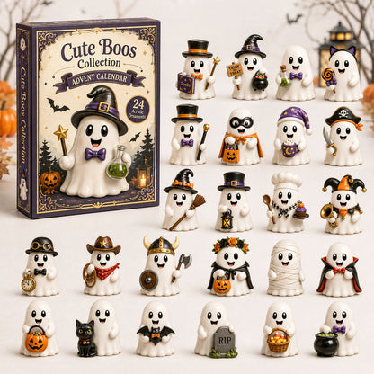HALLOWEEN KICKOFF 40% OFF - Cute Boos Ghost Advent Calendar 2026 - 24-Day Festive Countdown, Acrylic Charms Blind Box - Gift For Halloween Lovers AC0TH020