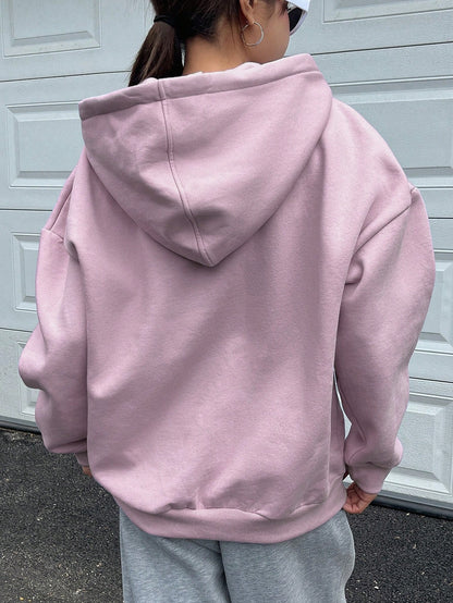 Thermal Lined Hooded Sweatshirt for Women