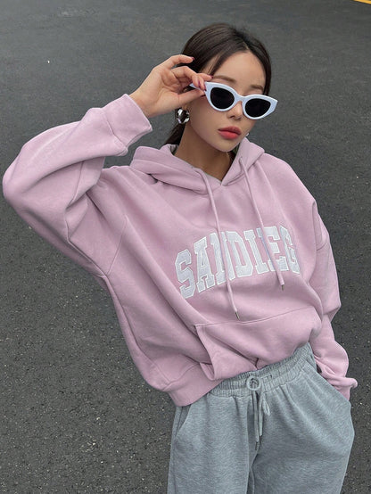 Thermal Lined Hooded Sweatshirt for Women