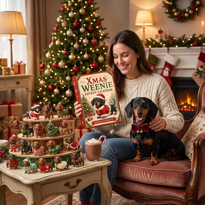 Dachshund Advent Calendar: 24 Festive Weenie Ornaments