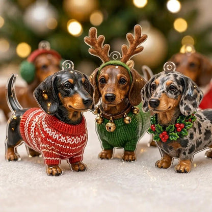 Dachshund Advent Calendar: 24 Festive Weenie Ornaments