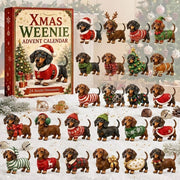 Dachshund Advent Calendar: 24 Festive Weenie Ornaments