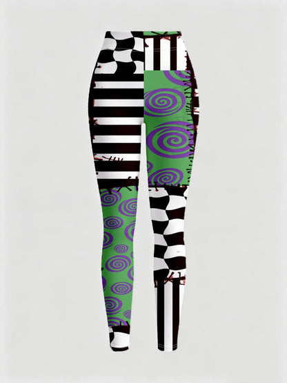 Dark Horror Halloween Tight Leggings