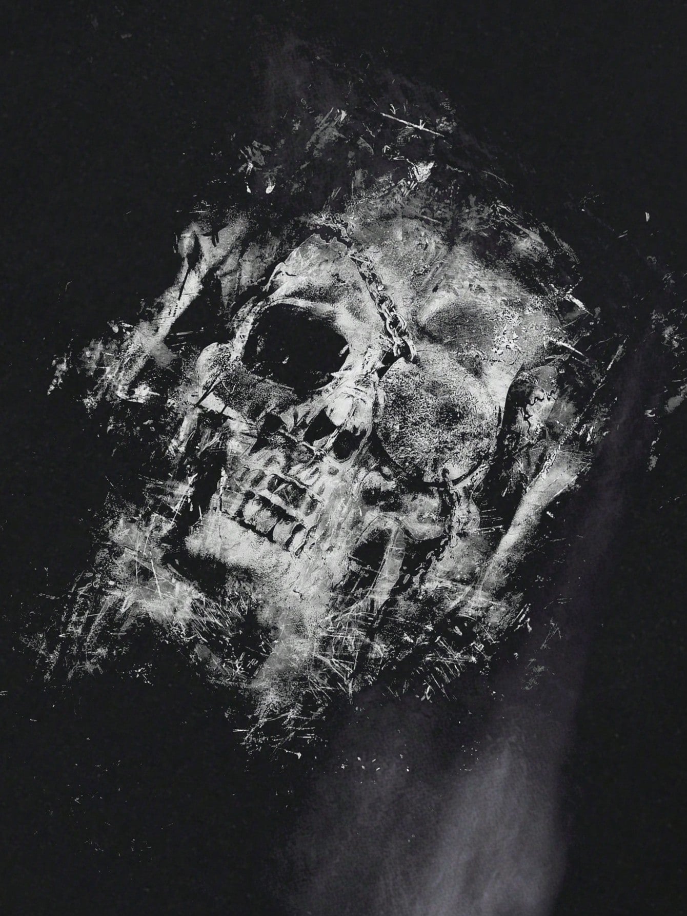 Dark Streetwear Skull Graphic Tee