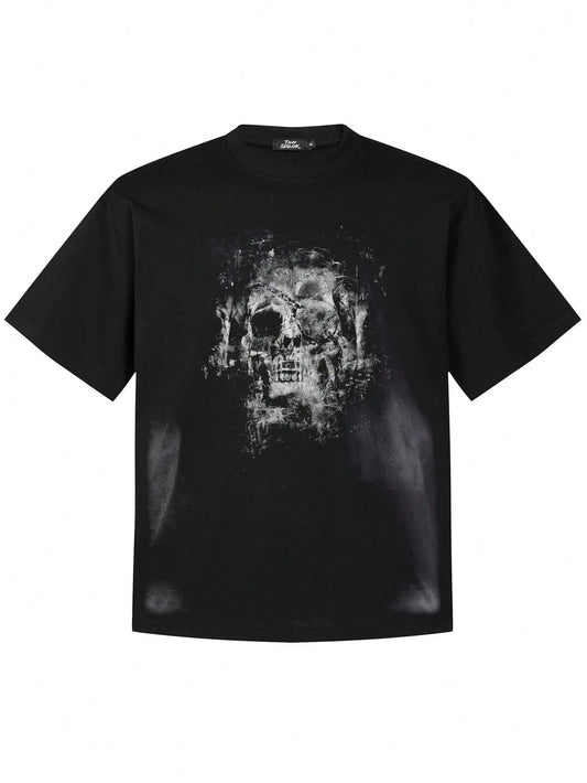 Dark Streetwear Skull Graphic Tee