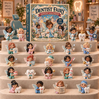 CHRISTMAS KICKOFF 40% OFF - Dentist Fairy Advent Calendar 2026 - 24-Day Festive Countdown, Acrylic Charms Blind Box - Gift For Dentist Lovers AC0TM338