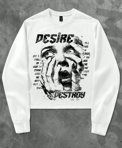 Desire Destroy Graphic Sweatshirt