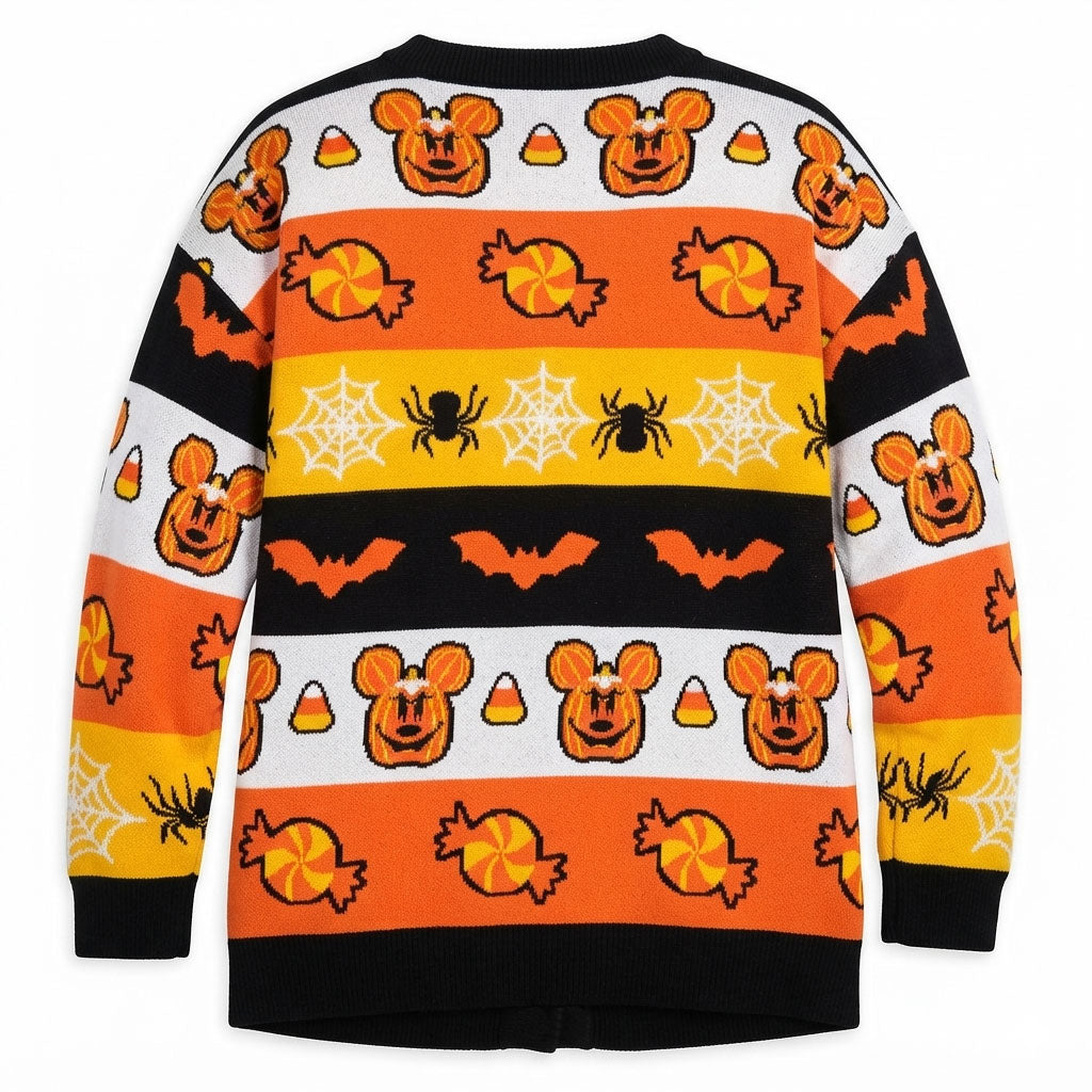 Halloween Icons Stripe Cardigan Trending