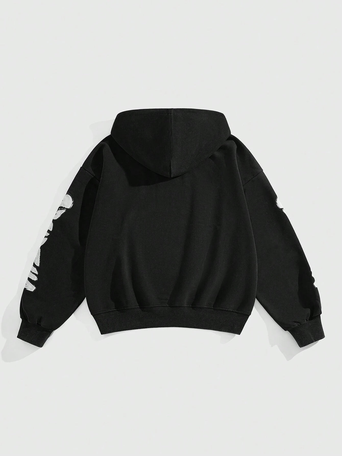 Distressed Streetwear Short Hoodie Men