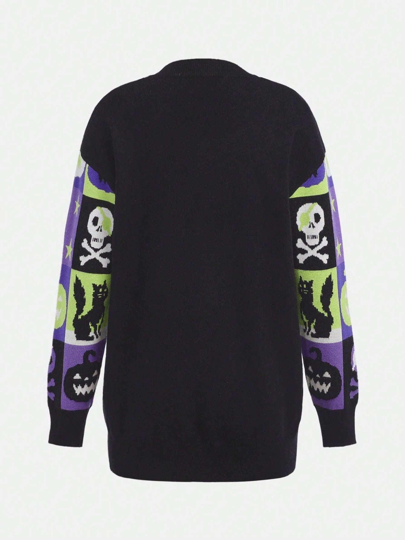 Explorewe Halloween Ghost Cardigan