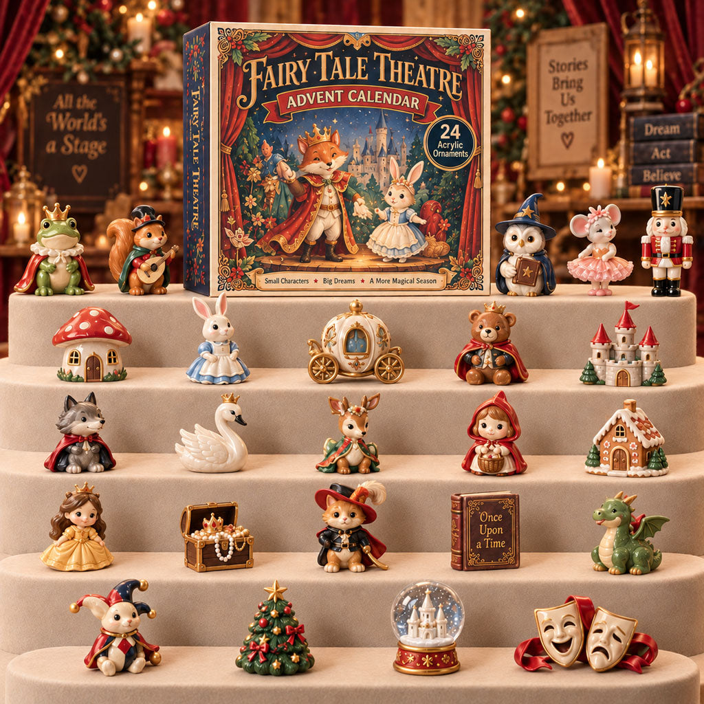 CHRISTMAS KICKOFF 40% OFF - Fairy Tale Theatre Advent Calendar 2026 - 24-Day Festive Countdown, Acrylic Charms Blind Box - Gift For Theatre Lovers AC0TM300