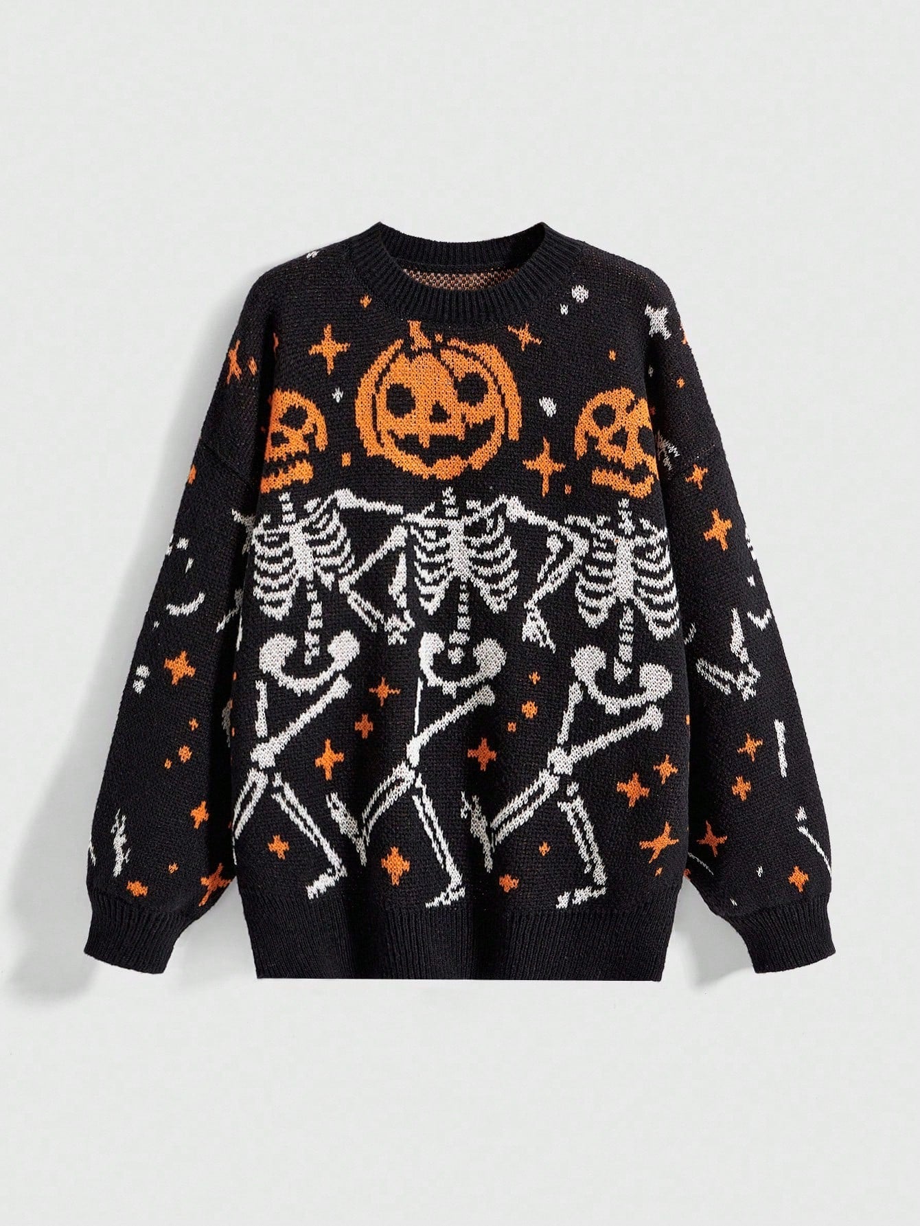Fairycore Women Skull Knit Sweater