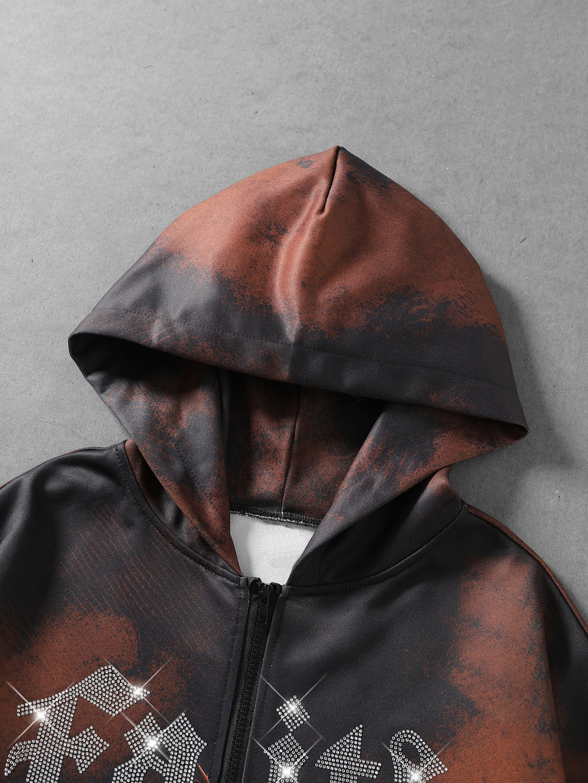 Faith Graphic Jesus Zip Hoodie Polyester