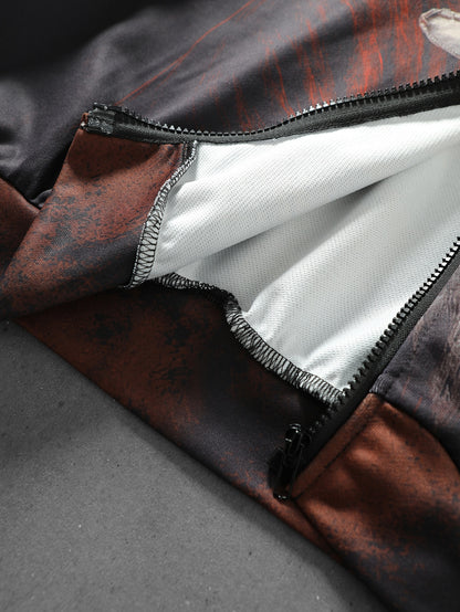 Faith Graphic Jesus Zip Hoodie Polyester
