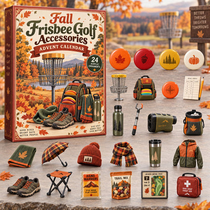 FALL KICKOFF 40% OFF - Fall Frisbee Golf Advent Calendar 2026 - 24-Day Festive Countdown, Acrylic Charms Blind Box - Gift For Frisbee Golf Lovers AC0NT251