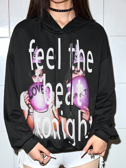 Feel the Heartbeat Tonight Graphic Hoodie