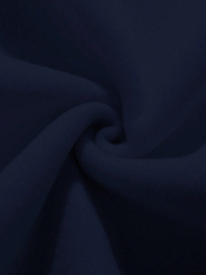 Plus Size Women’s Letter Print Pullover Hoodie Casual Fall & Winter Outfit