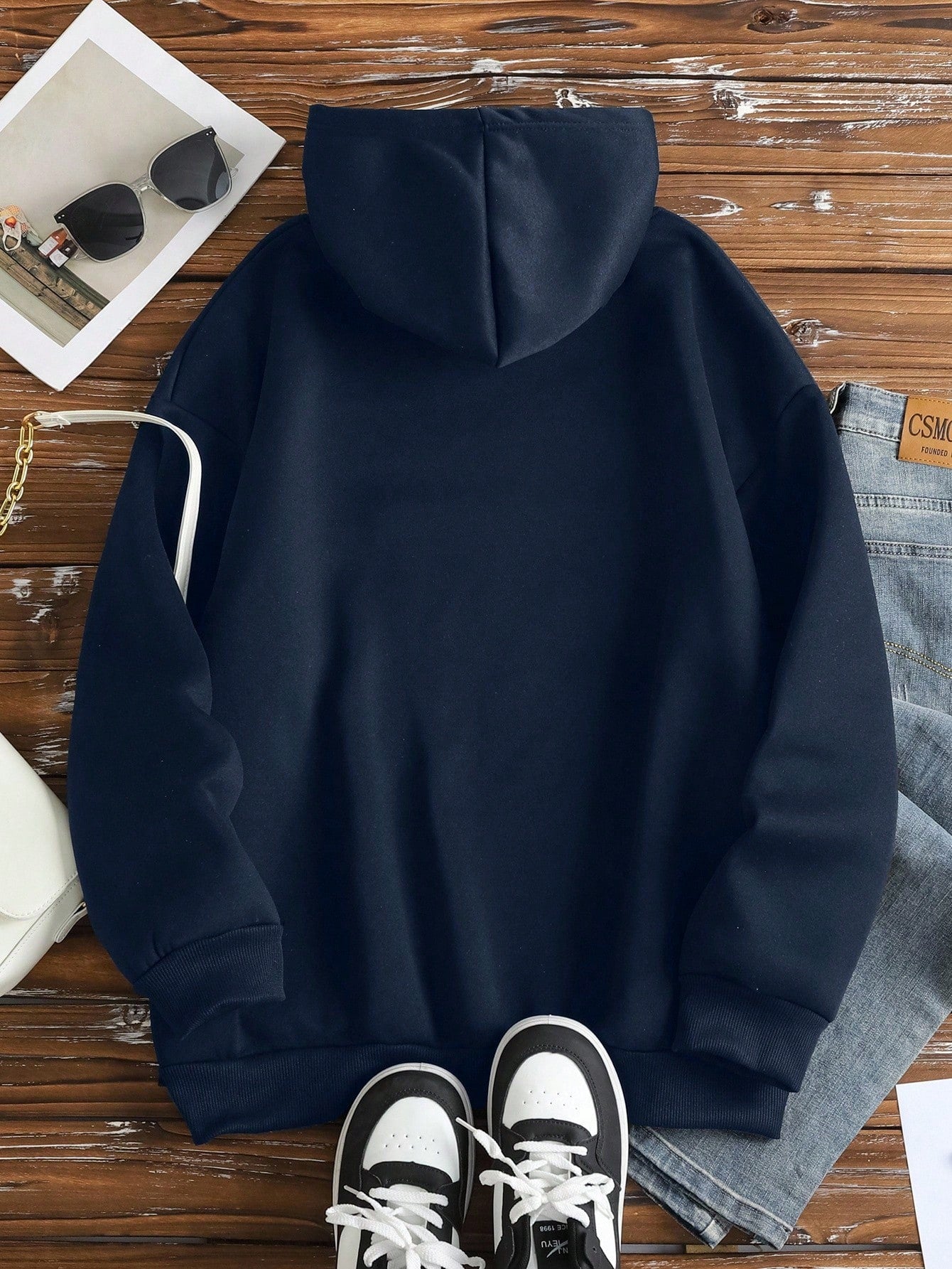 Plus Size Women’s Letter Print Pullover Hoodie Casual Fall & Winter Outfit